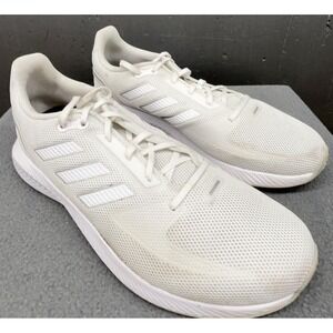 Adidas Runfalcon 2 Shoes Men Size 10 White Running Athletic Casual Sneakers